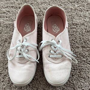 Vans Women's Light Pink Lace-Up Sneakers